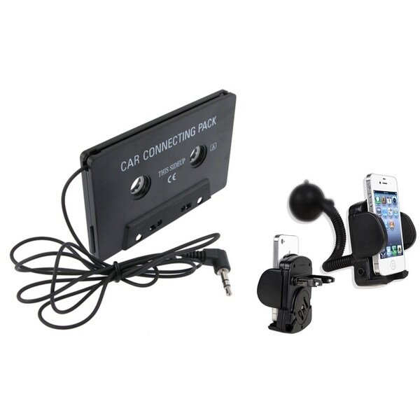 INSTEN Car Cassette Adapter/ Windshield Mount for Apple iPod Touch 4