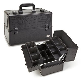Seya All Black Gator Professional Makeup Case