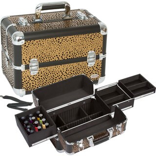 Seya Chocolate Leopard Makeup and Nail Polish Case