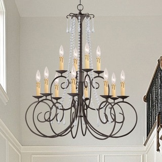SOHO 12-light Dark Rust Chandelier