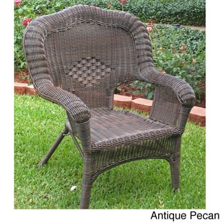 Sale International Caravan Camelback Resin Wicker Patio Chairs