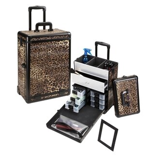 Seya Leopard Professional Rolling Makeup Case