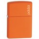 Zippo Orange Matte With Logo 231ZL Lighter