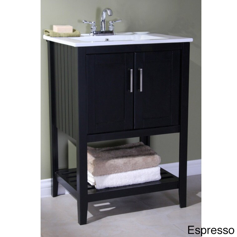 Ceramictop 24inch Single Sink Bathroom Vanity Overstock Shopping