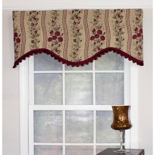Anne Red Cornince Valance