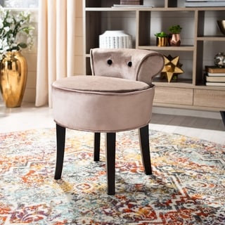 Safavieh Georgia Mink Brown Vanity Stool