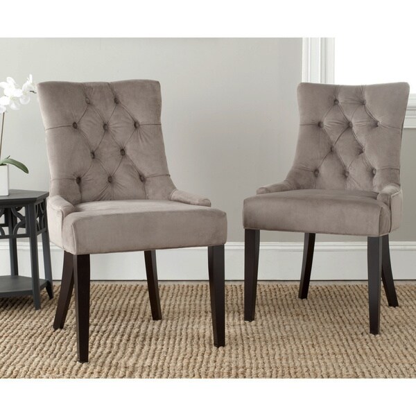 Safavieh Ashley Mushroom Taupe Side Chairs (Set of 2) - Overstock