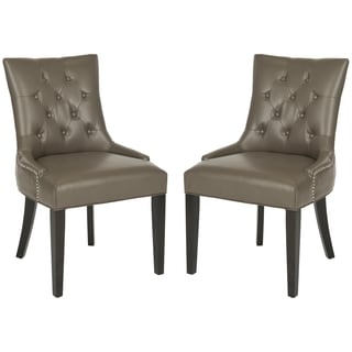 Safavieh Ashley Clay Grey Side Chairs (Set of 2)