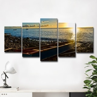 Chris Doherty 'Sunset' 5-piece Canvas Wall Art Set