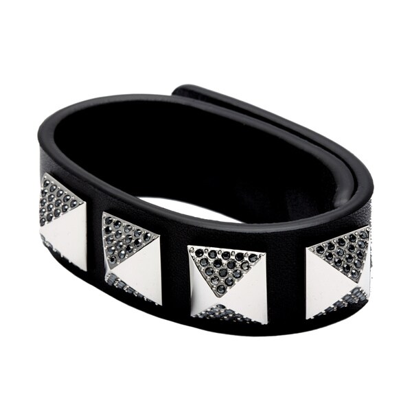 Swarovski Somber Leather Bracelet