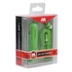 Insten 2-in-1 Green Micro USB Car Charger with USB-interface Noodle Cable Cord
