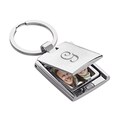 Engraved Initial Flip Photo Frame Key Chain