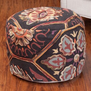 Christopher Knight Home Samuel Brown Wool Pouf Ottoman