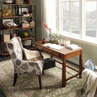 Bramwell Warm Walnut 3-drawer Writing Desk