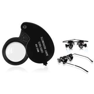 INSTEN Magnifying Glass/ Magnifying Glasses Combo