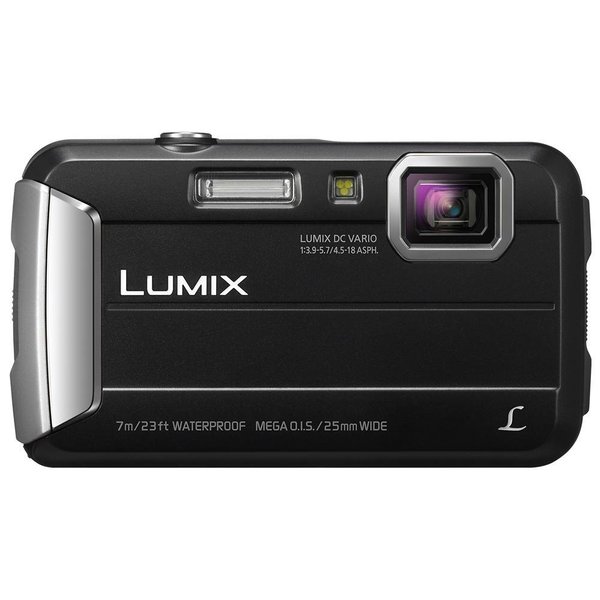 Panasonic Lumix DMC-TS25 Waterproof 16.1MP Black Digital Camera