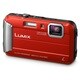 Panasonic Lumix DMC-TS25 Waterproof 16.1MP Red Digital Camera