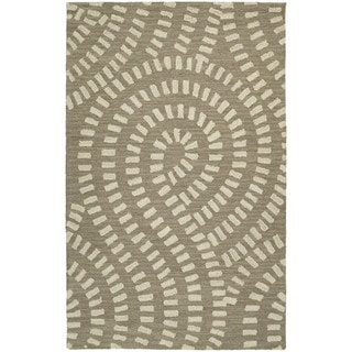 Buy  Zoe Light Brown Hand-tufted Wool Rug (9' x 12')