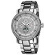 Akribos XXIV Men's Pave Dial Crystal Accent Stainless Steel Bracelet Watch