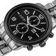 August Steiner Men's Swiss Quartz Coin-edge Bezel Bracelet Watch