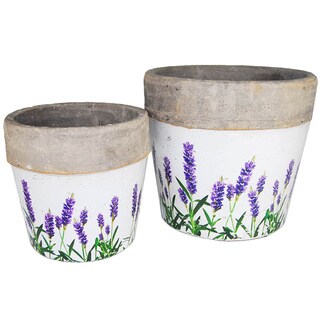 [1] Lavender Flower Pot