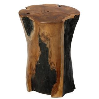 Bare Decor Hourglass Stump End Table