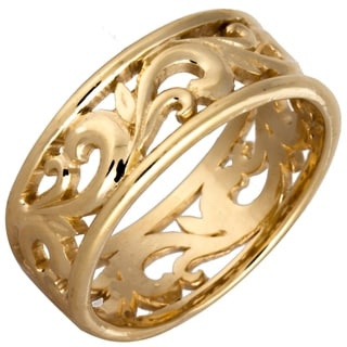 14k Yellow Gold Women's Comfort Fit Wedding Band-Image