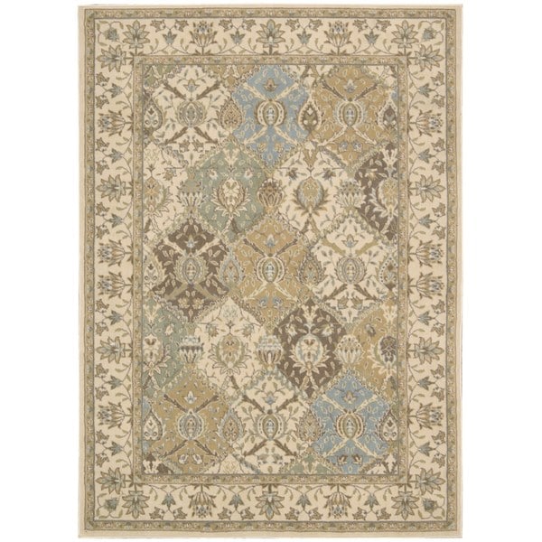Nourison Modesto Traditional Beige Area Rug (7'10 x 10'6) 15647256
