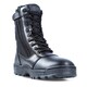 Dura-Max Men's Black Leather Composite Toe Zippered Work Boots