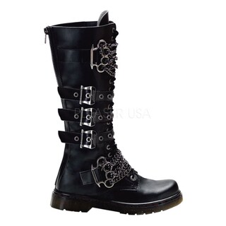 Demonia Men's 'Disorder-402' Black Hardware Combat Boots
