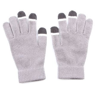 Click to Enlarge for Grippem Grey Micro-velvet Touch Screen Gloves Grippem Grey Micro-velvet Touch Screen Gloves-Image