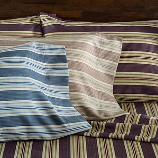 300 Thread Count 100-percent Cotton Lindsey Stripe Sheet Set-Image