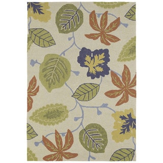 --->  Seaside Whimsical Sand Indoor/Outdoor Rug (10'0 x 14'0)