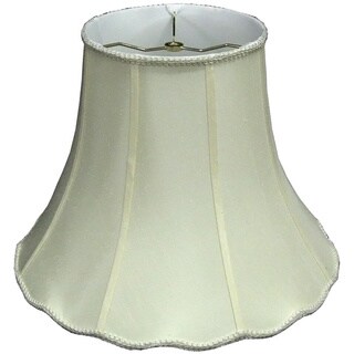 Off-white Tulip-shaped Fabric Bell Shade