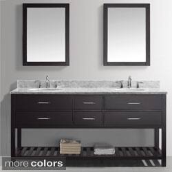 Low Price Virtu USA Caroline Estate 72-Inch Double Sink Bathroom Vanity Set