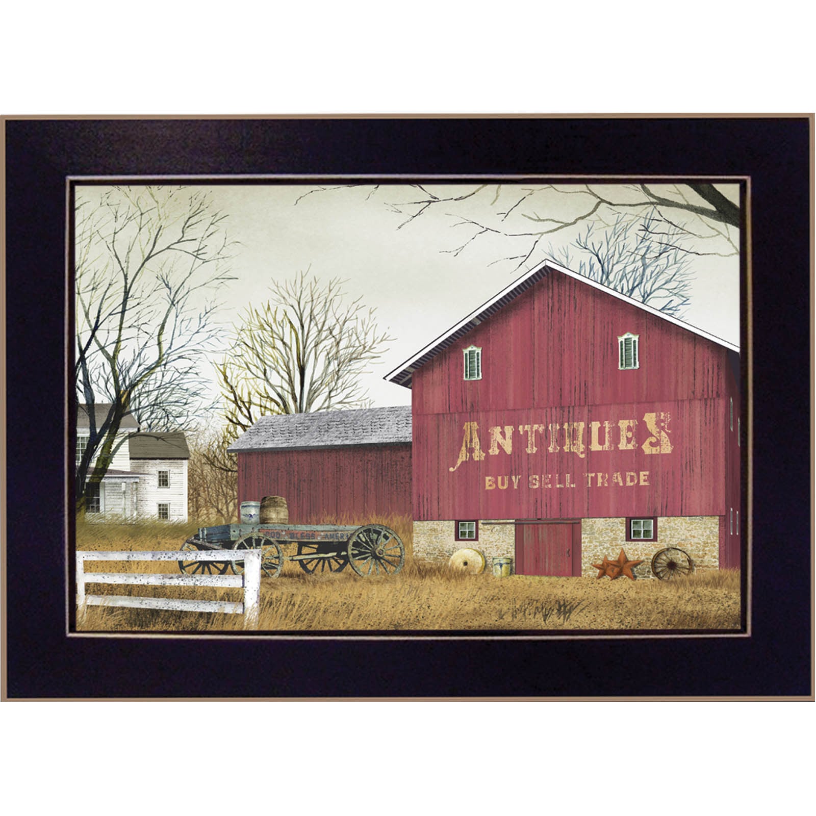 Billy Jacobs 'Antique Barn' Framed Wall Art Overstock Shopping The