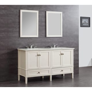 Windham Soft White 60-inch Bath Vanity Set