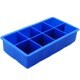 Freshware Blue 8-cavity Jumbo 2-inch Cube Silicone Ice Tray