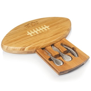 set Stainless knife Tools Board Deluxe engraved Cheese  Steel cheese with Bamboo Malvern
