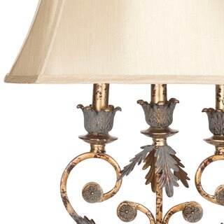 Indoor 1-light Lucia Gold Table Lamps (Set of 2)