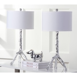 Indoor 1-light Silver Branch Table Table Lamps (Set of 2)