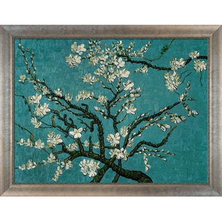 (^ ^)// Vincent Van Gogh 'Branches of an Almond Tree in Blossom' Hand Painted Framed Canvas Art