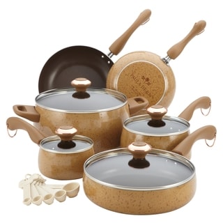 Online Specials Paula Deen Honey 15-piece Signature Porcelain Cookware Set (Set of 15)