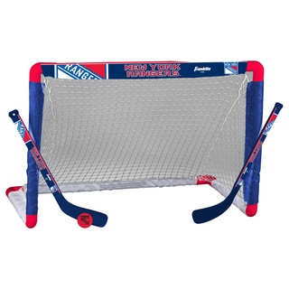 NHL New York Rangers Mini Hockey Goal Set-Image