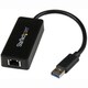 StarTech.com USB 3.0 to Gigabit Ethernet Adapter NIC w/ USB Port - Bl
