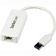 StarTech.com USB 3.0 to Gigabit Ethernet Adapter NIC w/ USB Port - Wh