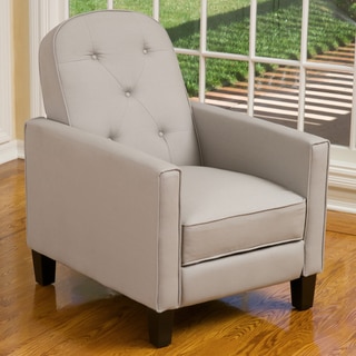Low Price Christopher Knight Home Johnstown Grey Tufted Fabric Recliner