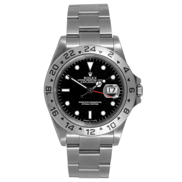 Pre-owned Rolex Mens Explorer 2 Black Dial Automatic Watch