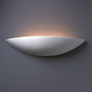 2-light Large Sliver Ceramic Sconce