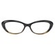 Gucci Readers Women's GG3566 Cat-Eye Reading Glasses Black and Gold in +1.25 (As Is Item)